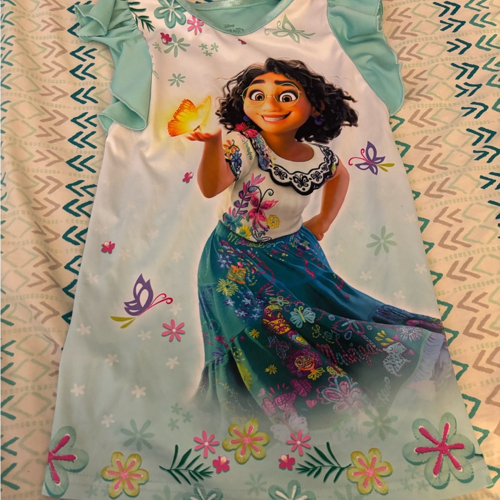 Disney Kids Pajamas Nightgown - Blue and White